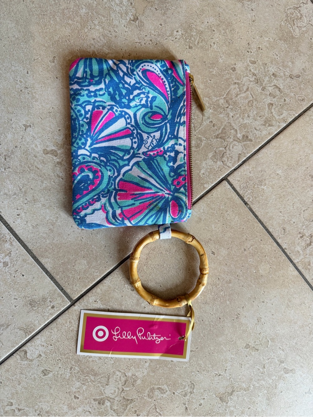 NWT Lilly Pulitzer for Target Bamboo Ring Wristlet Wallet